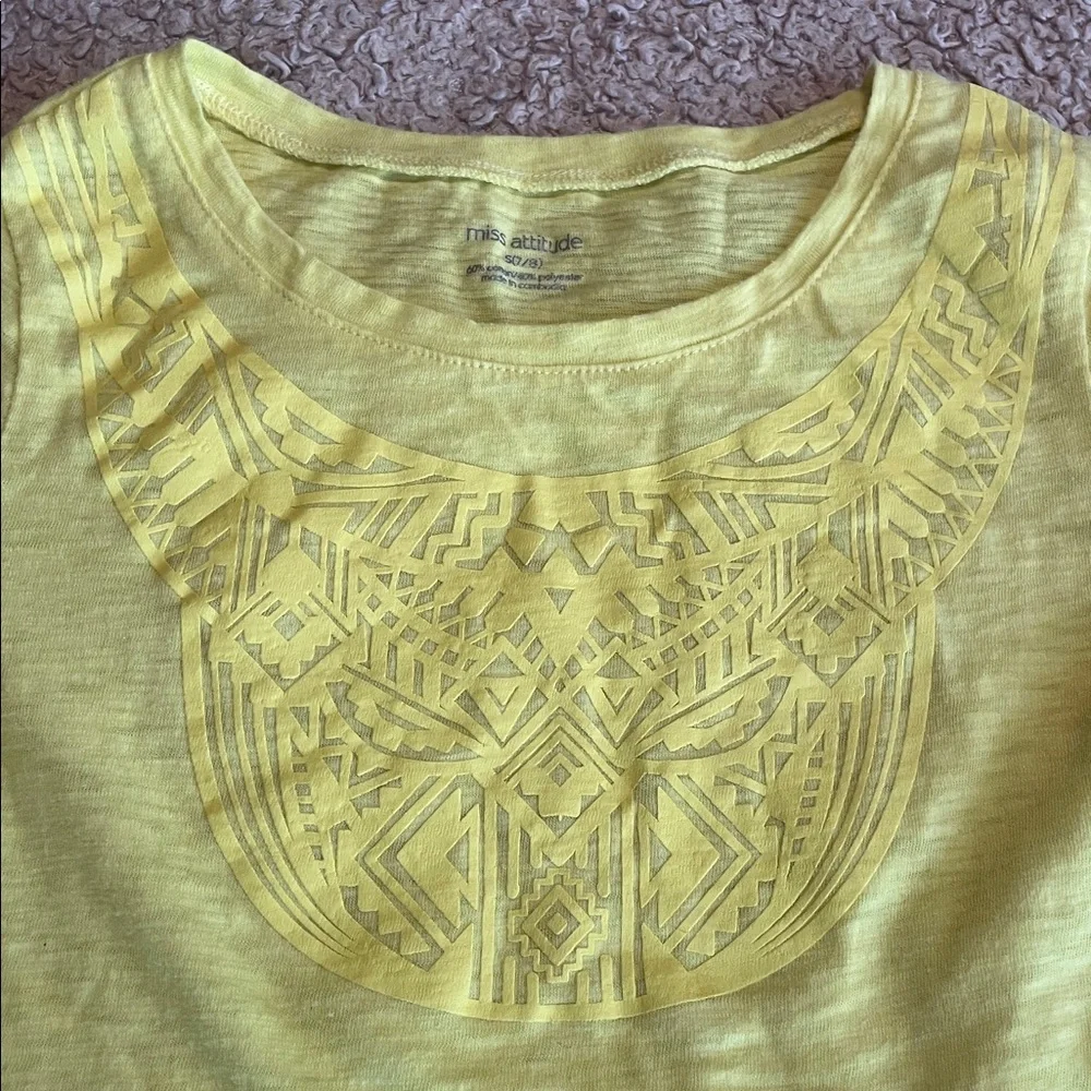 🔥$4/20 Miss Attitude Girls Tunic Top - size 7-8 - Picture 2 of 11